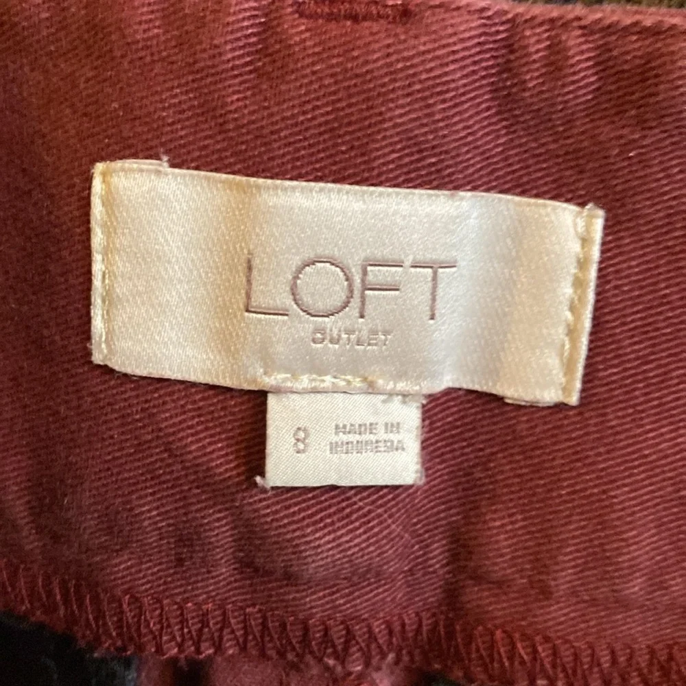 Short Button Up Skirt - Maroon